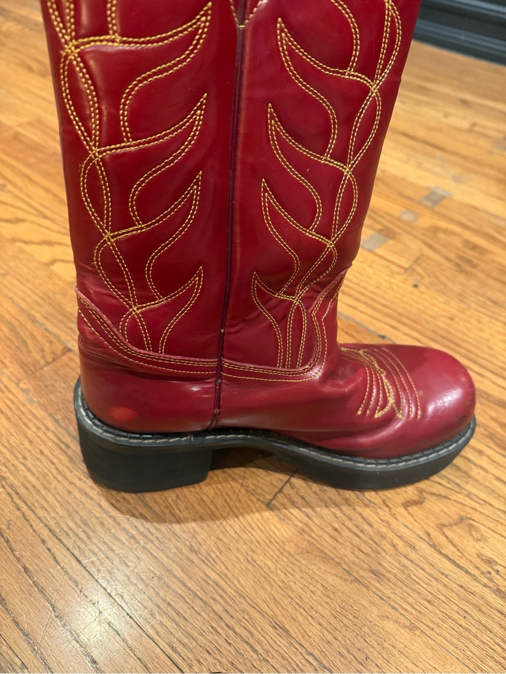 John Fluevog vintage platform cowboy boots - Picture 3 of 5